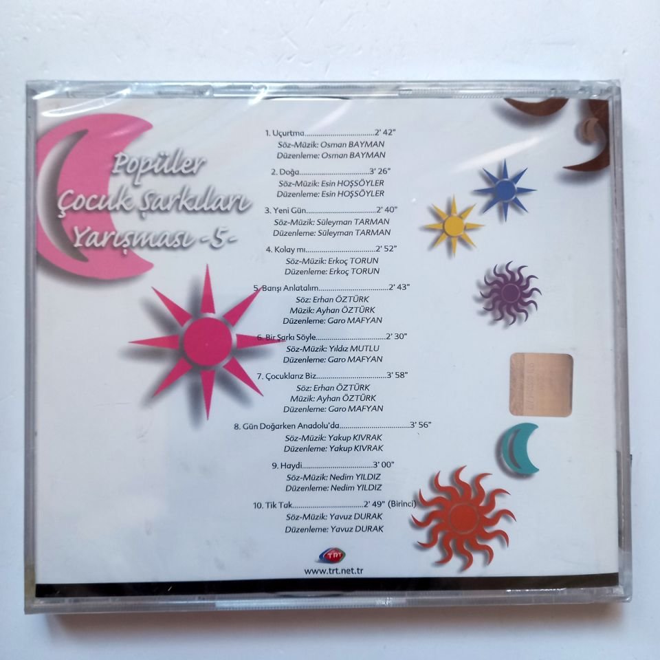 POPÜLER ÇOCUK ŞARKILARI YARIŞMASI-5 / TRT ARŞİV SERİSİ - 2CD SIFIR