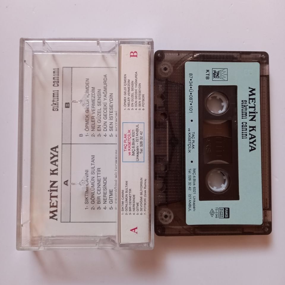 METİN KAYA - SIKTIMI CANINI (1987) - KASET 2.EL