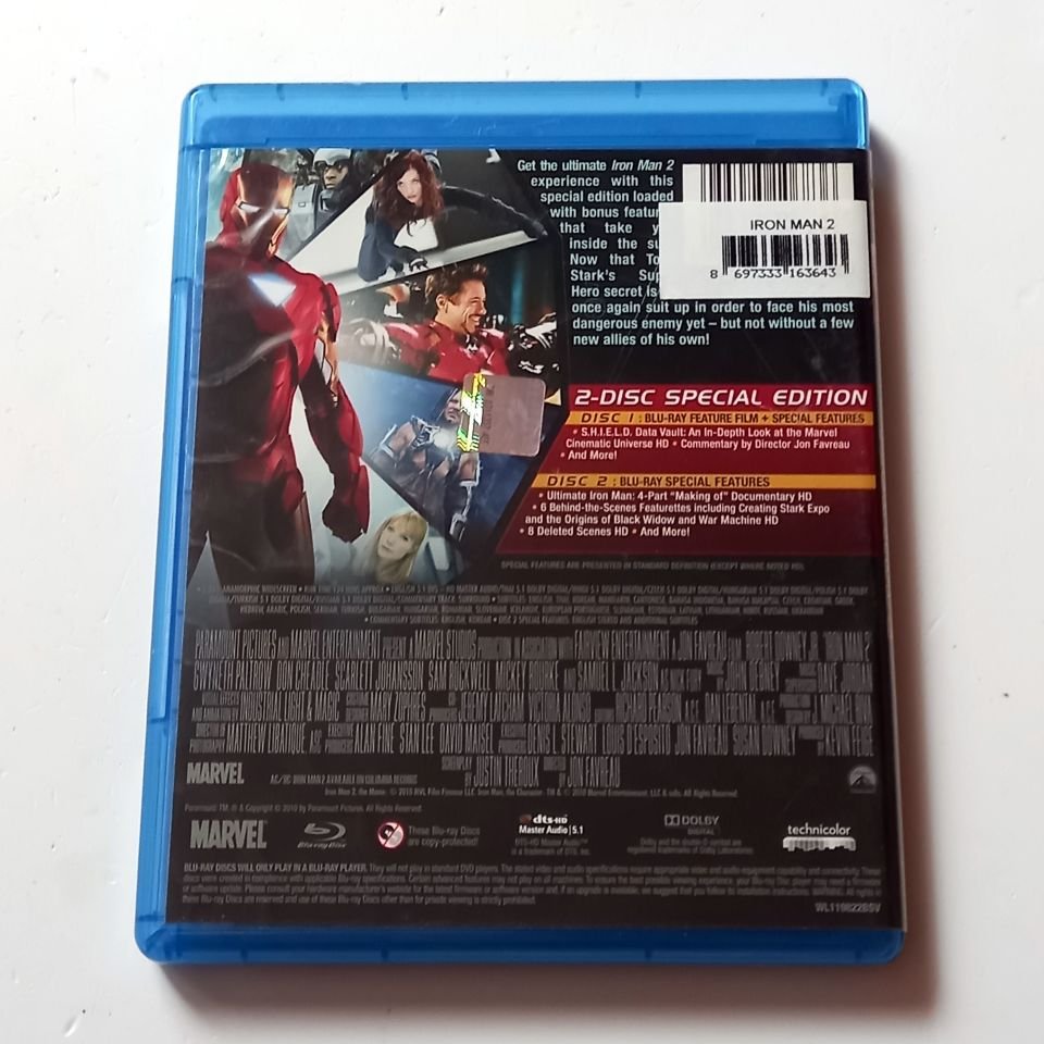 IRON MAN 2 - ROBERT DOWNEY JR., GWYNETH PALTROW, DON CHEADLE, YÖN.: JON FAVREAU - BLU-RAY 2 DİSK ÖZEL VERSİYON 2.EL