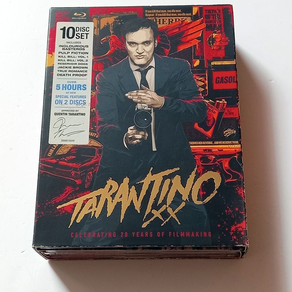 TARANTINO XX: 8 MOVIES - YÖN.: QUENTIN TARANTINO - 10 X BLU-RAY TEN-DISC SET SLIPCASE REGION A TR ALTYAZI YOKTUR 2.EL
