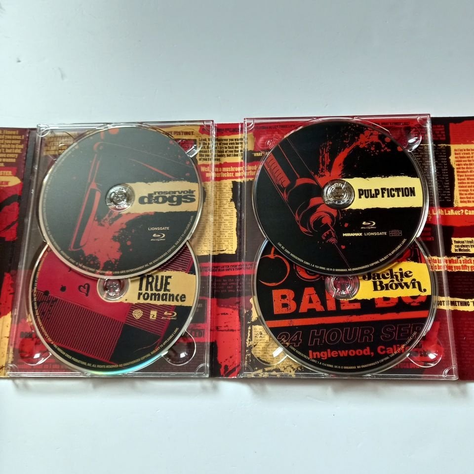 TARANTINO XX: 8 MOVIES - YÖN.: QUENTIN TARANTINO - 10 X BLU-RAY TEN-DISC SET SLIPCASE REGION A TR ALTYAZI YOKTUR 2.EL