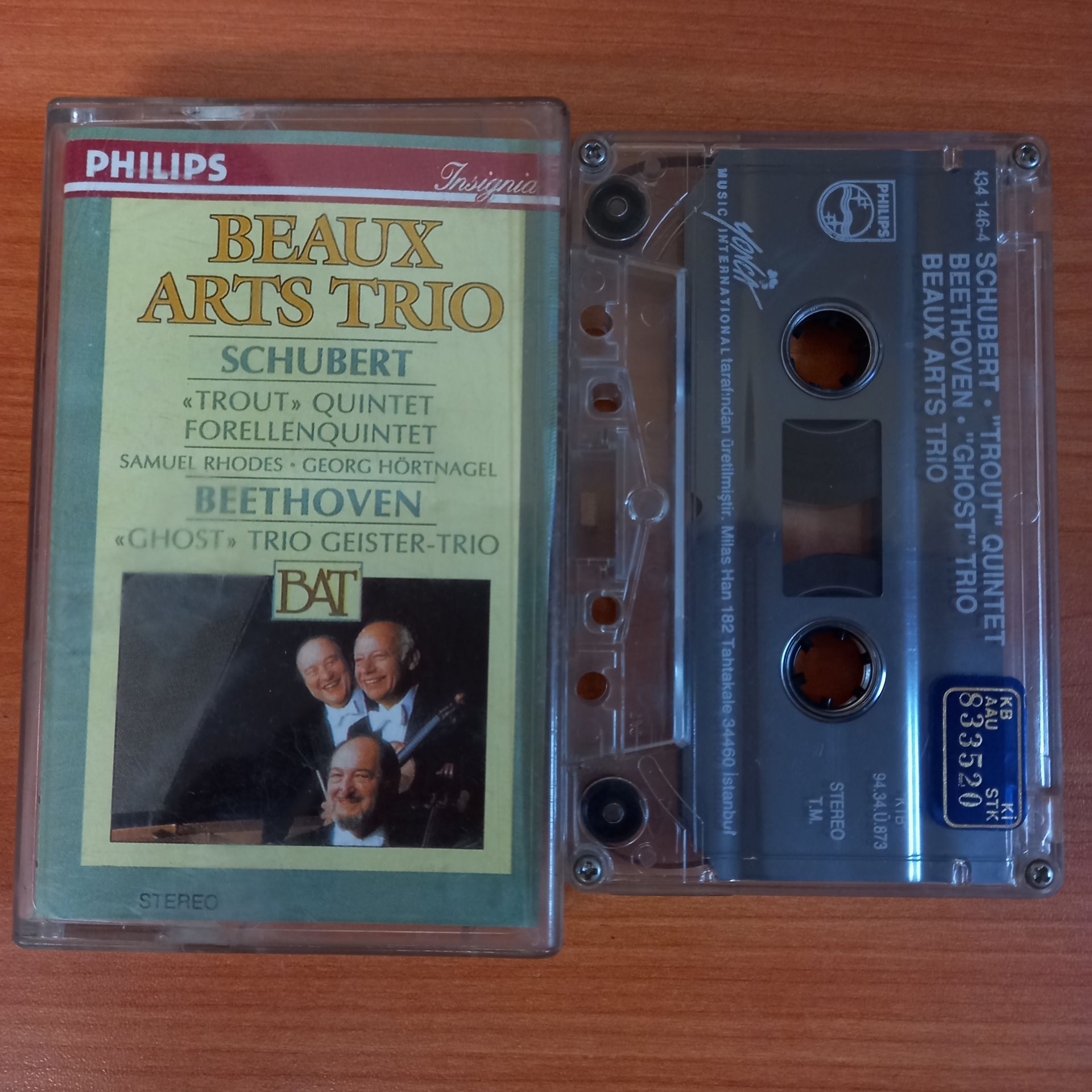 BEAUX ARTS TRIO / SCHUBERT, BEETHOVEN (1994) - KASET 2.EL