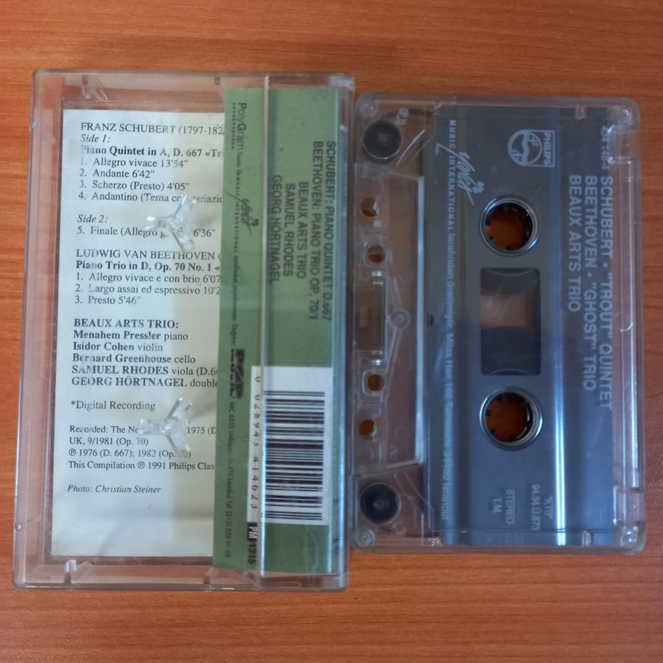 BEAUX ARTS TRIO / SCHUBERT, BEETHOVEN (1994) - KASET 2.EL
