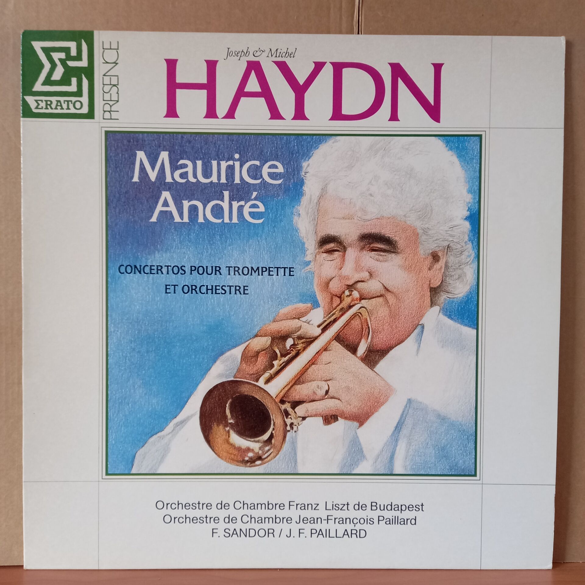 JOSEPH AND MICHAEL HAYDN / MAURICE ANDRE / CONCERTOS POUR TROMPETTE ET ORCHESTRE / F. SANDOR, J.F. PAILLARD (1983) - LP 2.EL PLAK