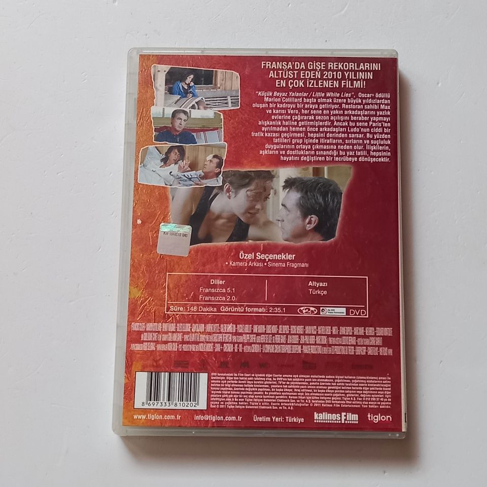 KÜÇÜK BEYAZ YALANLAR / LITTLE WHITE LIES - FRANÇOIS CLUZET, MARION COTILLARD - YÖN.: GUILLAUME CANET - DVD 2.EL