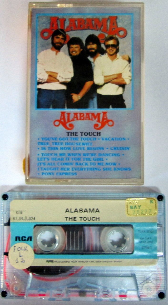 ALABAMA - THE TOUCH (1987) MMY CASSETTE MADE IN TURKEY ''USED''
