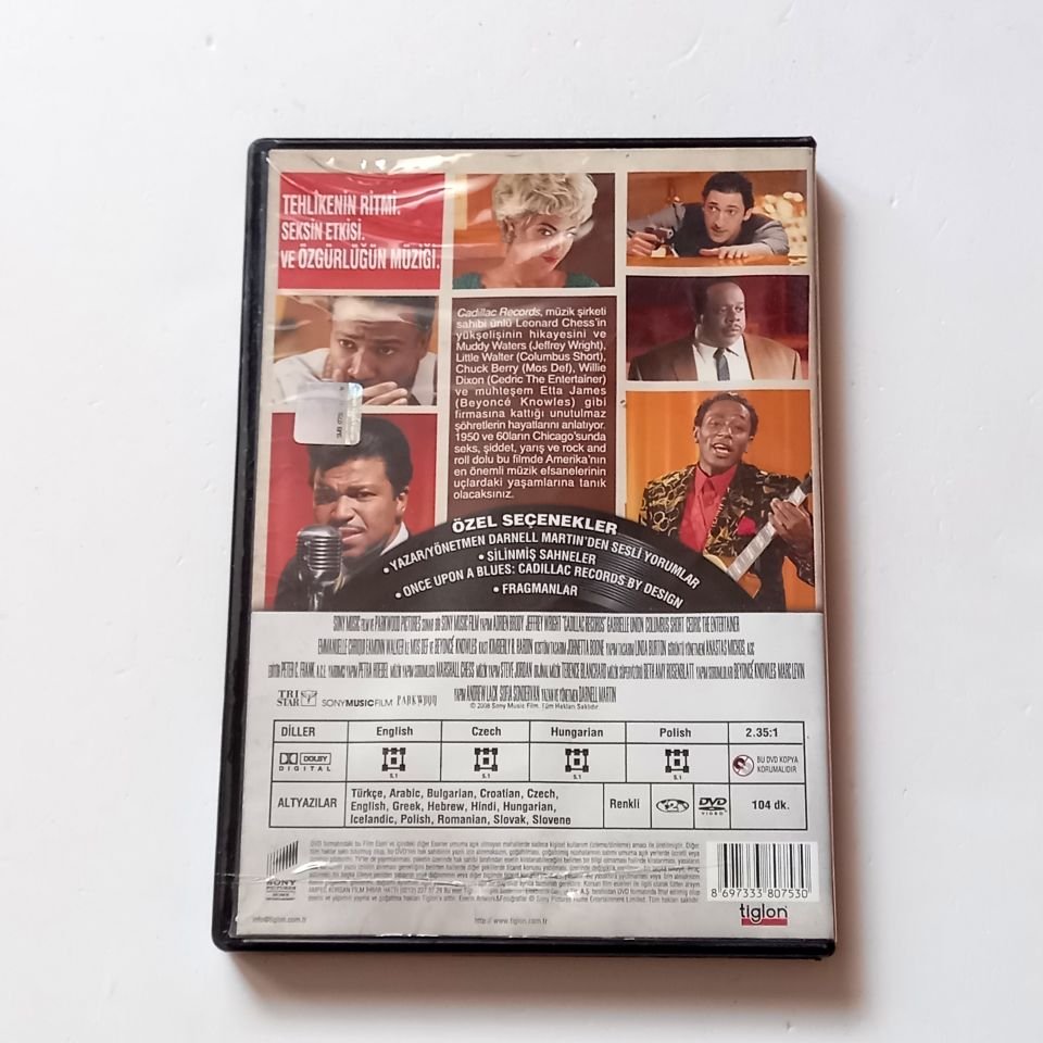 CADILLAC RECORDS / AŞKIN MÜZİĞİ - ADRIEN BRODY, JEFFREY WRIGHT, BEYONCÉ KNOWLES - YÖN.: DARNELL MARTIN - DVD 2.EL
