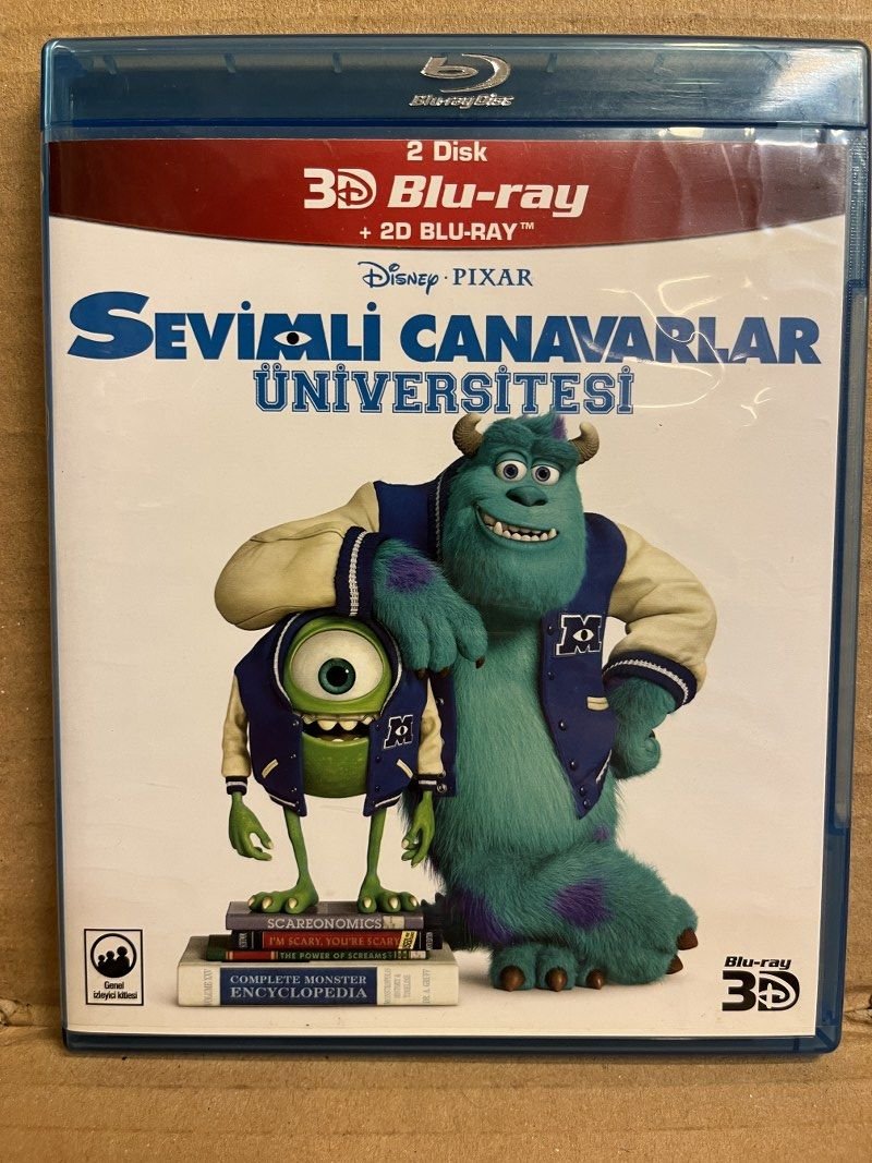 MONSTERS UNIVERSITY - SEVİMLİ CANAVARLAR ÜNİVERSİTESİ - DISNEY PIXAR ANİMASYONU - 2D & 3D BLU RAY 2.EL