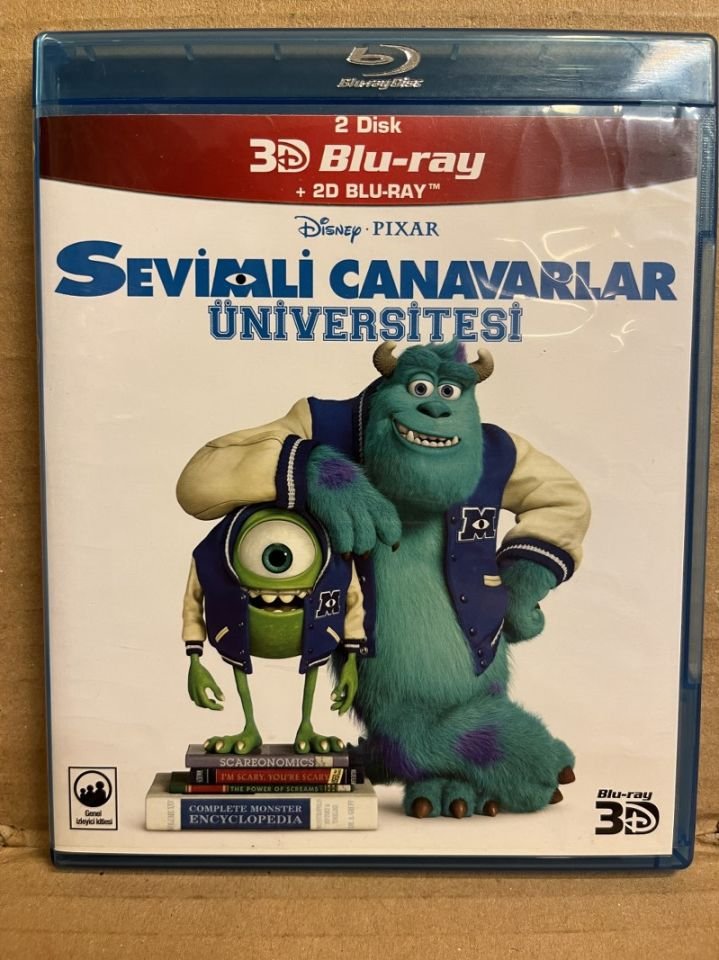 MONSTERS UNIVERSITY - SEVİMLİ CANAVARLAR ÜNİVERSİTESİ - DISNEY PIXAR ANİMASYONU - 2D & 3D BLU RAY 2.EL