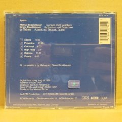 MARKUS STOCKHAUSEN / SIMON STOCKHAUSEN / JO THÖNES – APARIS (1990) - CD ECM RECORDS 2.EL