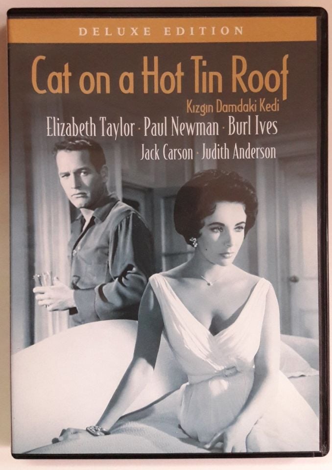 CAT ON A HOT TIN ROOF - KIZGIN DAMDAKİ KEDİ - ELIZABETH TAYLOR - PAUL NEWMAN - RICHARD BROOKS - DVD 2.EL