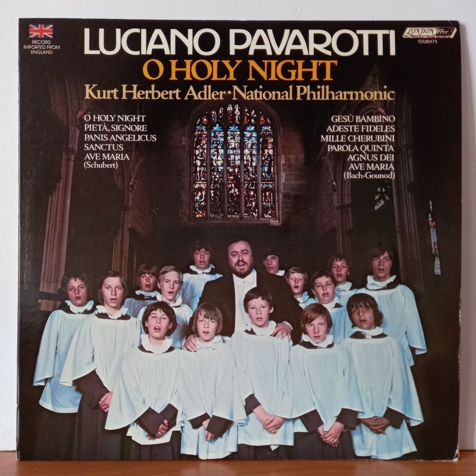 LUCIANO PAVAROTTI, KURT HERBERT ADLER, NATIONAL PHILHARMONIC – O HOLY NIGHT (1976) - LP 2.EL PLAK