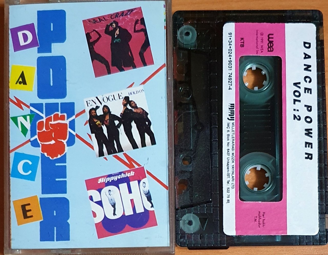 DANCE POWER VOL 2 / SEAL, EN VOGUE, SOHO, MATT BIANCO (1991) - KASET MMY 2.EL