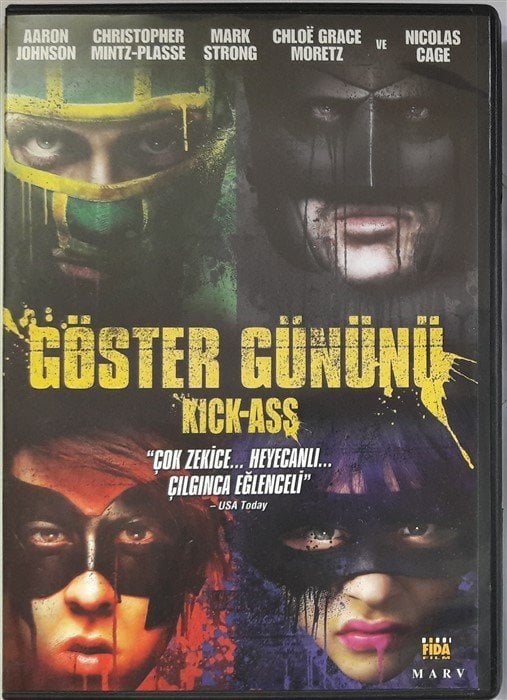 GÖSTER GÜNÜNÜ - KICK-ASS - AARON JOHNSON - NICOLAS CAGE - DVD 2.EL