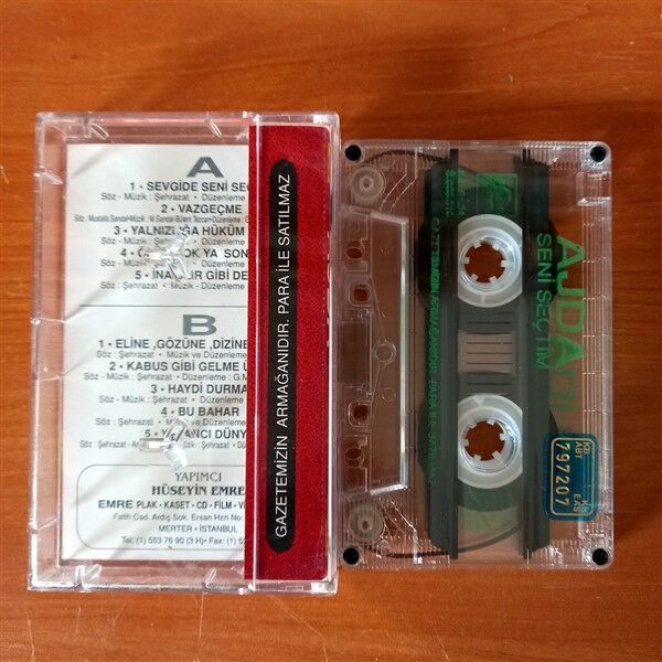 AJDA PEKKAN - SENİ SEÇTİM (1991) - KASET PROMO 2.EL