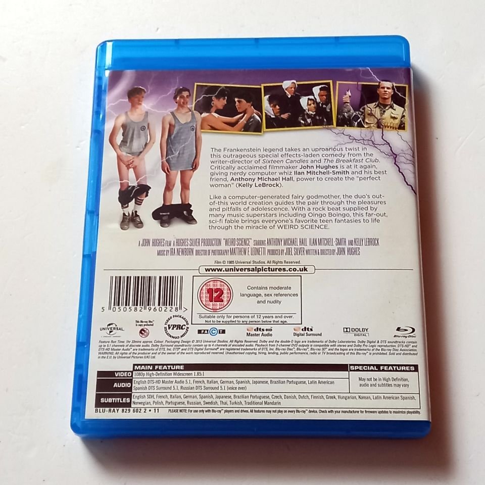 WEIRD SCIENCE - ANTHONY MICHAEL HALL, KELLY LEBROCK, YÖN.: JOHN HUGHES - BLU-RAY  2.EL