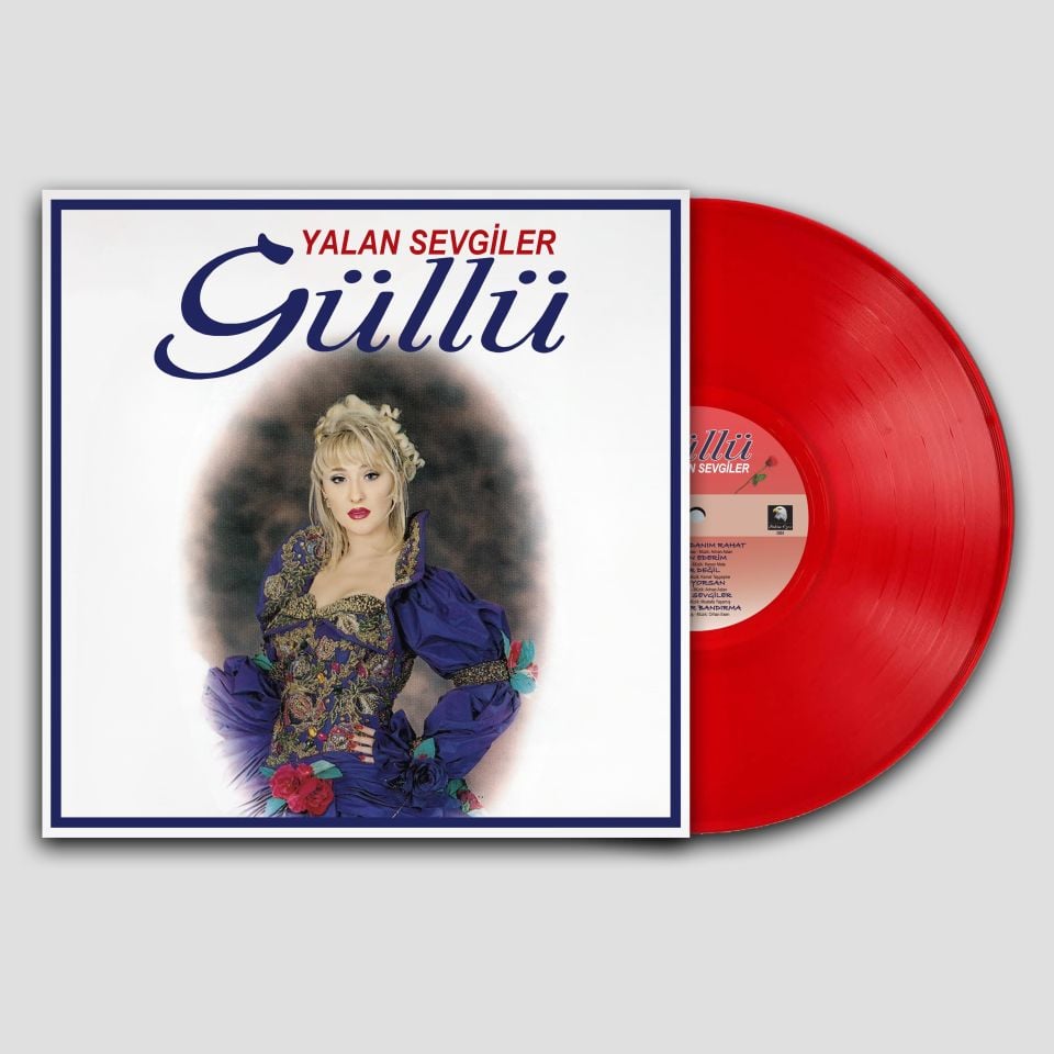 GÜLLÜ - YALAN SEVGİLER (1995) - LP 2024 BASIM NUMARALI KIRMIZI RENKLİ 180GR SIFIR PLAK