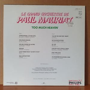 LE GRAND ORCHESTRE DE PAUL MAURIAT - TOO MUCH HEAVEN (1979) - LP 2.EL PLAK