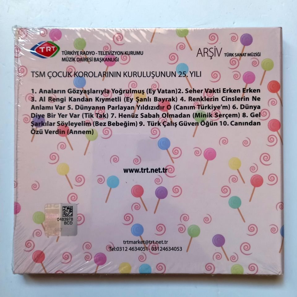 TRT TÜRK SANAT MÜZİĞİ ÇOCUK KOROLARININ KURULUŞUNUN 25. YILI / TÜRK SANAT MÜZİĞİ / TRT ARŞİV SERİSİ 247 - CD SIFIR
