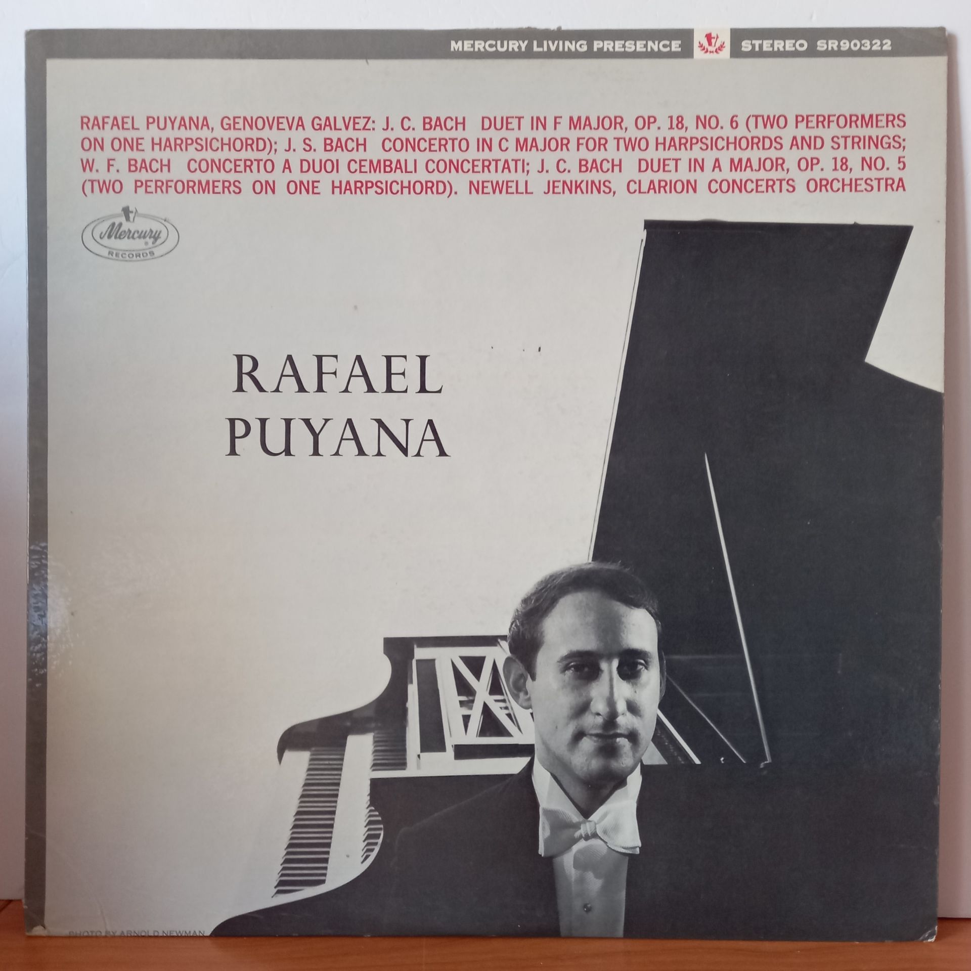 RAFAEL PUYANA, GENOVEVA GALVEZ – HARPSICHORD WORKS FOR TWO PERFORMERS BY J.S. BACH, J.C. BACH, W.F. BACH (1963) - LP 2.EL PLAK