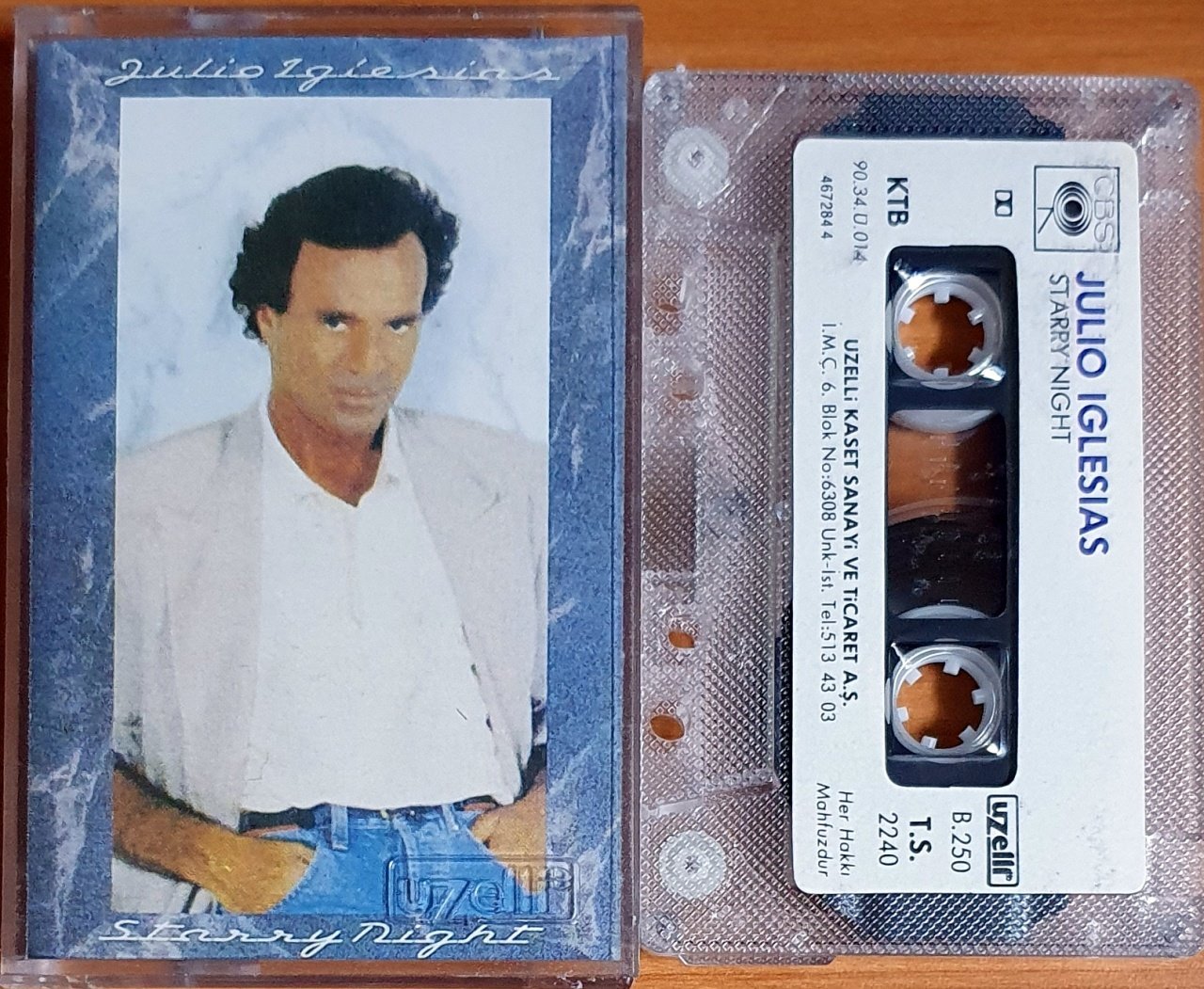 JULIO IGLESIAS - STARRY NIGHT (1990) - KASET UZELLİ 2.EL
