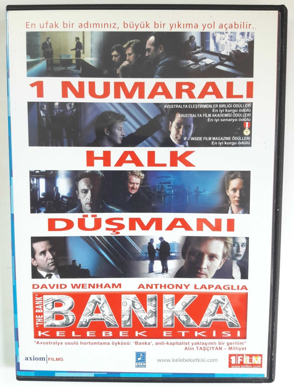 BANKA KELEBEK ETKİSİ - THE BANK - DAVID WENHAM - ANTHONY LAPAGLIA - DVD 2.EL