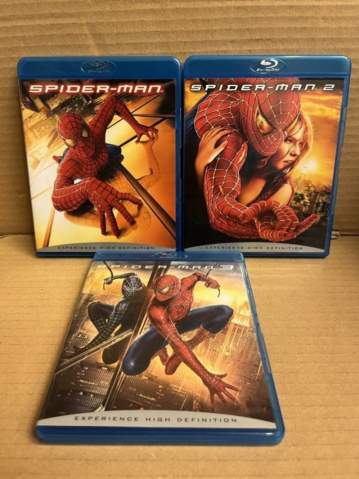SPIDER-MAN - ÖRÜMCEK ADAM - SAM RAIMI - TOBEY MAGUIRE - 3 FİLM BOX SET - 4xBLU-RAY 2.EL