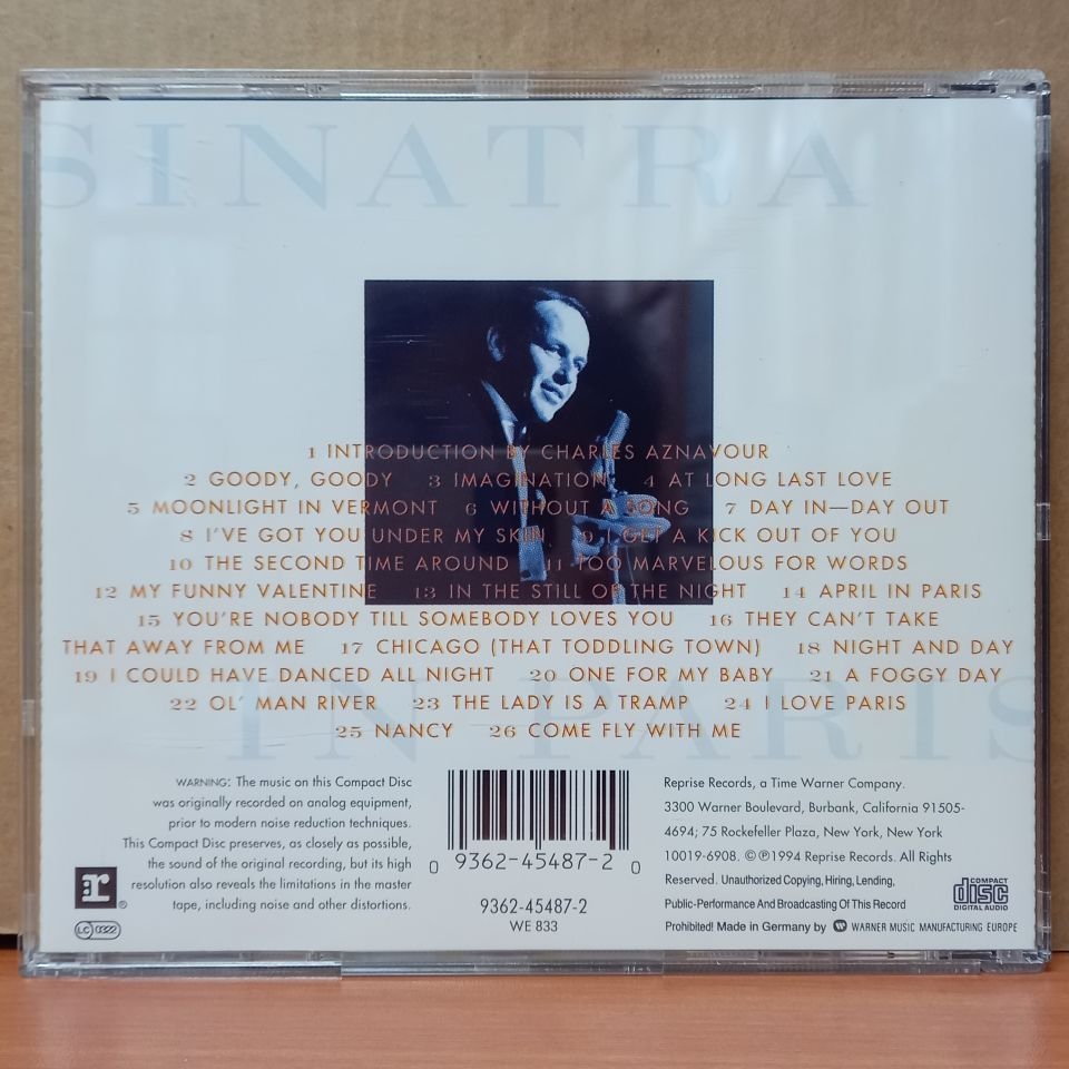 FRANK SINATRA AND SEXTET – LIVE IN PARIS (1994) - CD 2.EL