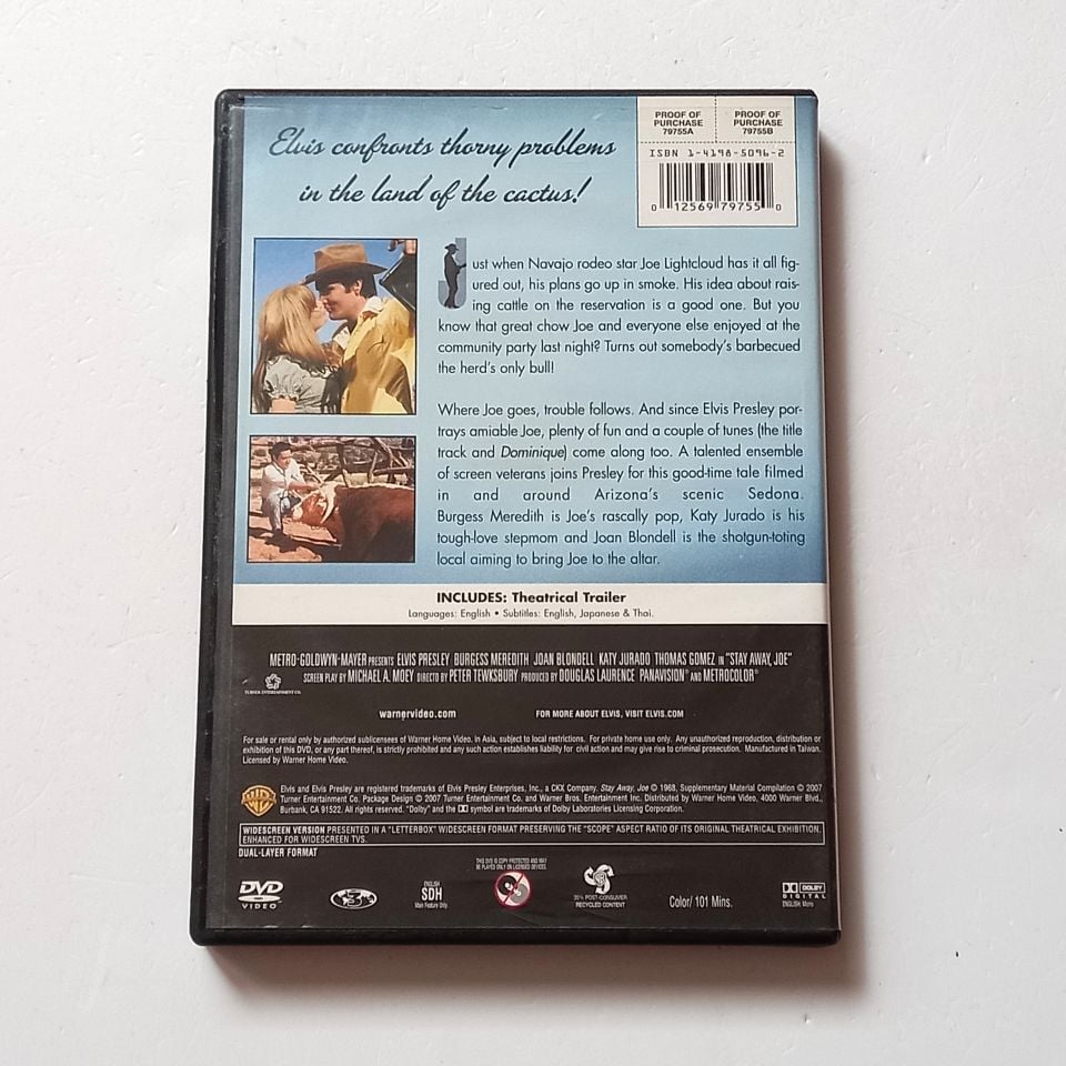 STAY AWAY, JOE - ELVIS PRESLEY, BURGESS MEREDITH - YÖN.: PETER TEWKSBURY- DVD 2.EL 3. BÖLGE TÜRKÇE ALTYAZI YOKTUR