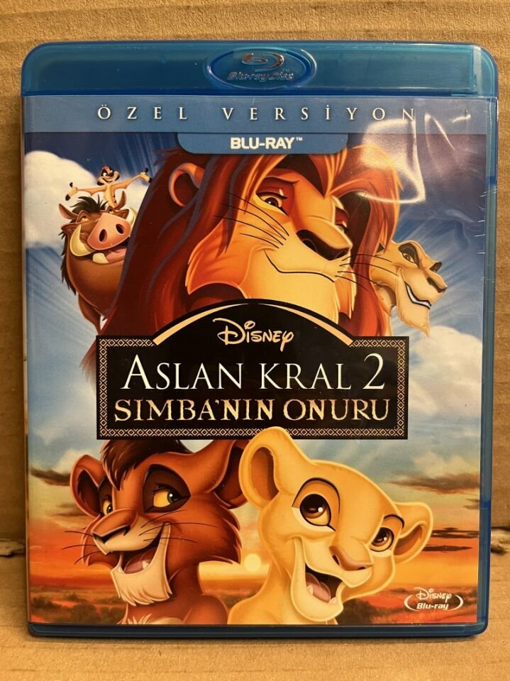 THE LION KING 2 SIMBA'S PRIDE - ASLAN KRAL 2 SİMBA'NIN ONURU - DISNEY ANİMASYONU - BLU RAY 2.EL