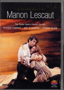 GIACOMO PUCCINI / THE ROYAL OPERA COVENT GARDEN, PLACIDO DOMINGO, KIRI TE KANAWA, THOMAS ALLEN – MANON LESCAUT (1983) DVD 2.EL