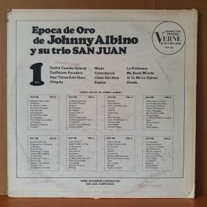 JOHNNY ALBINO - EPOCA DE ORO DE JOHNNY ALBINO Y SU TRIO SAN JUAN VOL 1 - LP 2.EL PLAK