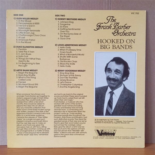 THE FRANK BARBER ORCHESTRA – HOOKED ON BIG BANDS (1982) - LP 2.EL PLAK