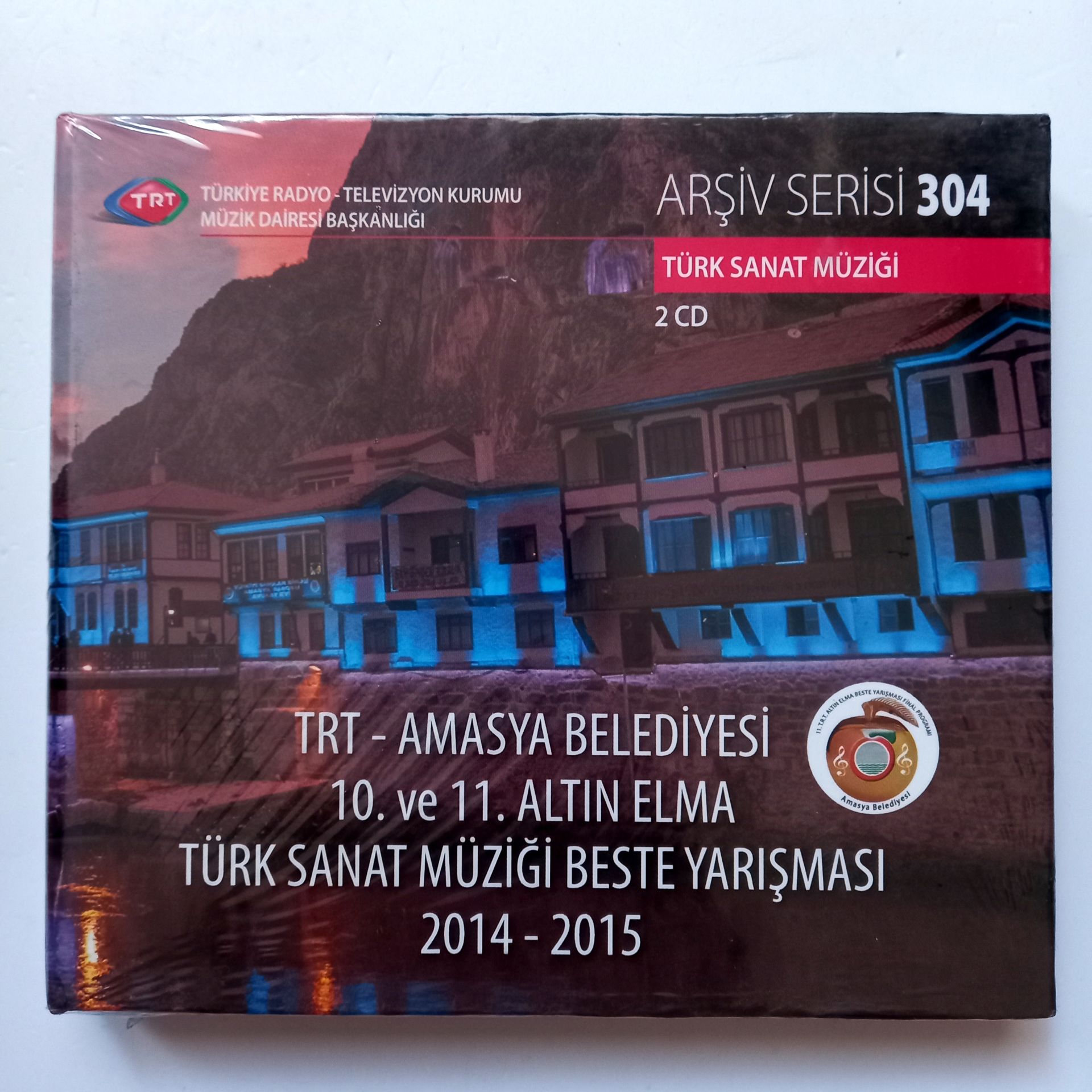 TRT - AMASYA BELEDİYESİ 10. VE 11. ALTIN ELMA TÜRK SANAT MÜZİĞİ BESTE YARIŞMASI 2014-2015 / TÜRK SANAT MÜZİĞİ / TRT ARŞİV SERİSİ 304 - 2CD SIFIR