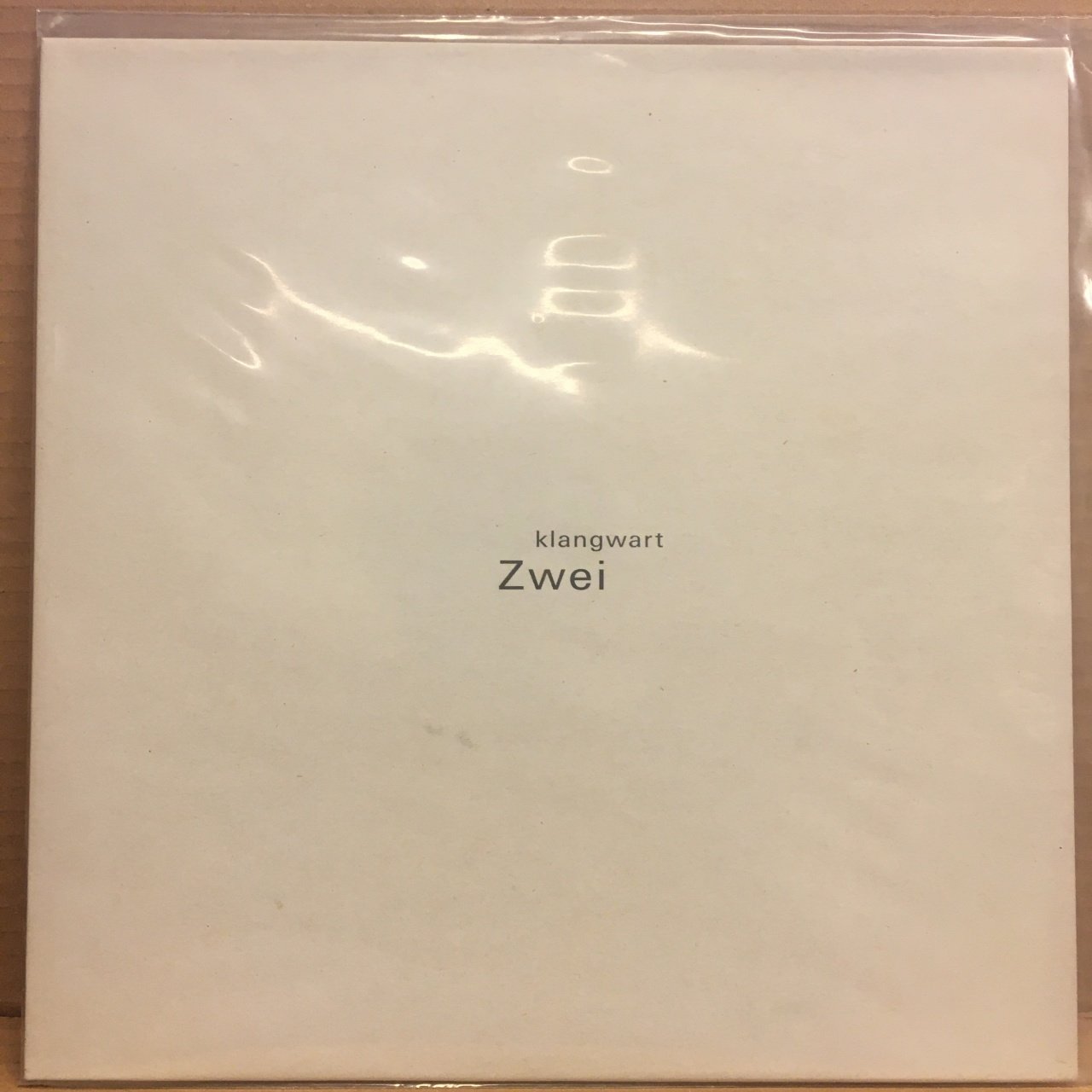 KLANGWART - ZWEI  (1999) ELECTRONIC AMBIENT NOISE 2010 REISSUE CLEAR 2.EL PLAK