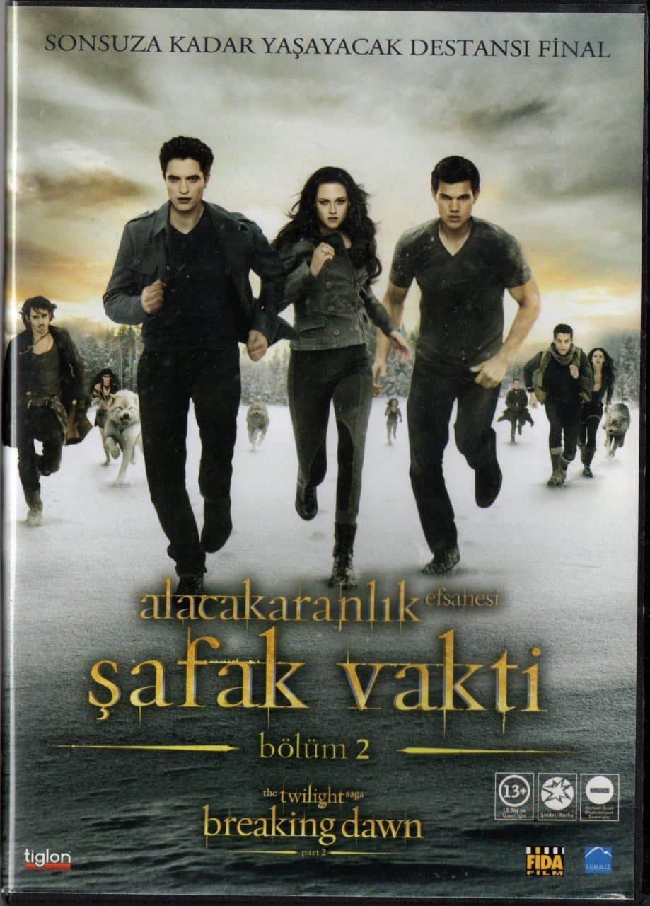 ALACAKARANLIK EFSANESİ ŞAFAK VAKTİ BÖLÜM 2 - TWILIGHT SAGA BREAKING DAWN - KRISTEN STEWART - ROBERT PATTINSON - DVD 2.EL