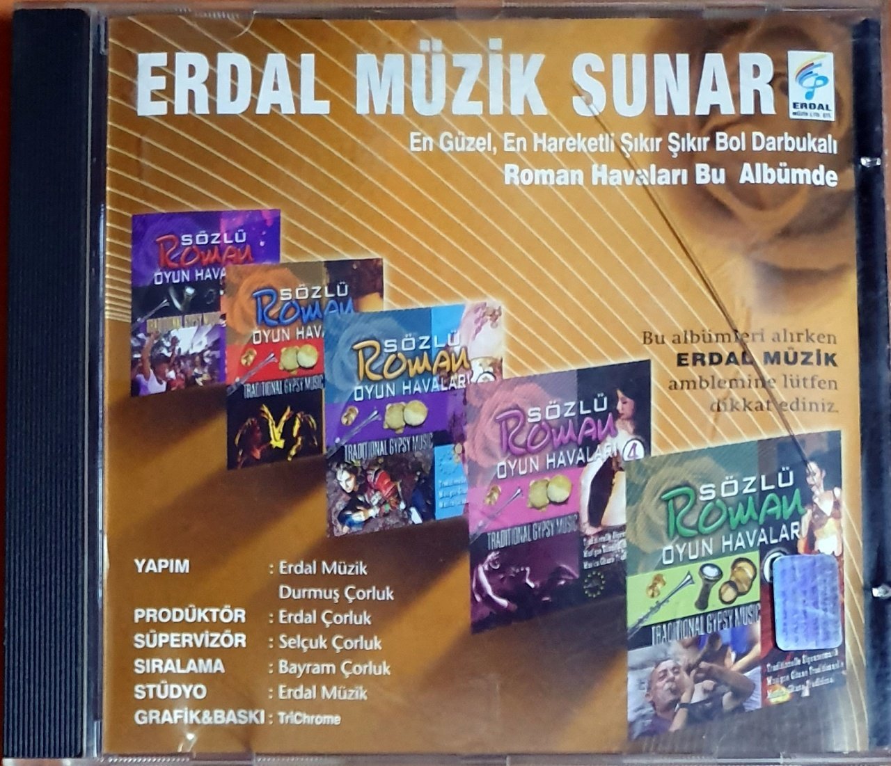 SÖZLÜ ROMAN OYUN HAVALARI 2 - CD ERDAL MÜZİK 2.EL