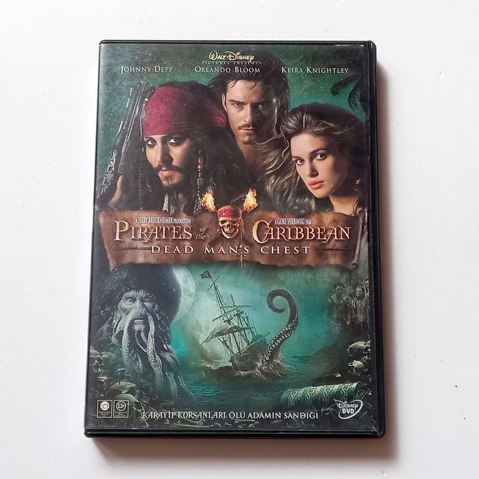 PIRATES OF THE CARIBBEAN DEAD MAN'S CHEST - JOHNNY DEPP, ORLANDO BLOOM, KEIRA KNIGHTLEY - YÖN.: GORE VERBINSKI - DVD 2.EL