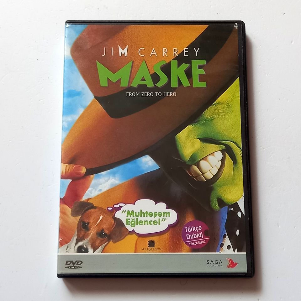 MASKE / THE MASK - JIM CARREY, CAMERON DIAZ - YÖN.: CHARLES RUSSELL - DVD 2.EL