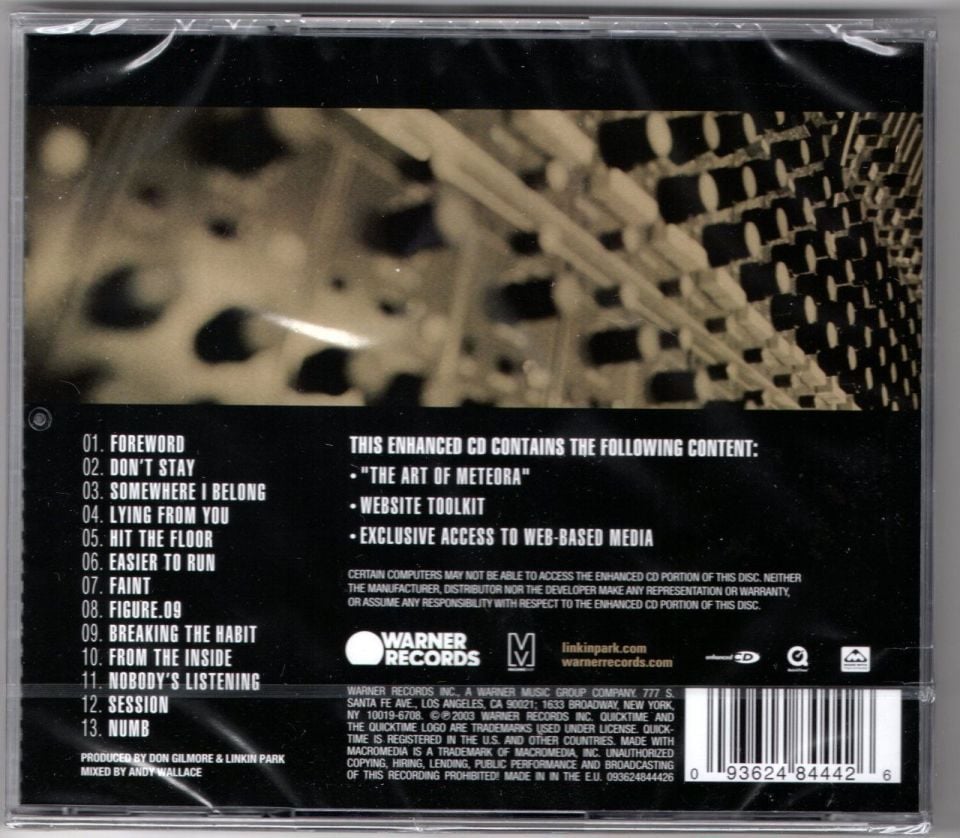 LINKIN PARK - METEORA (2003) - CD AMBALAJINDA SIFIR