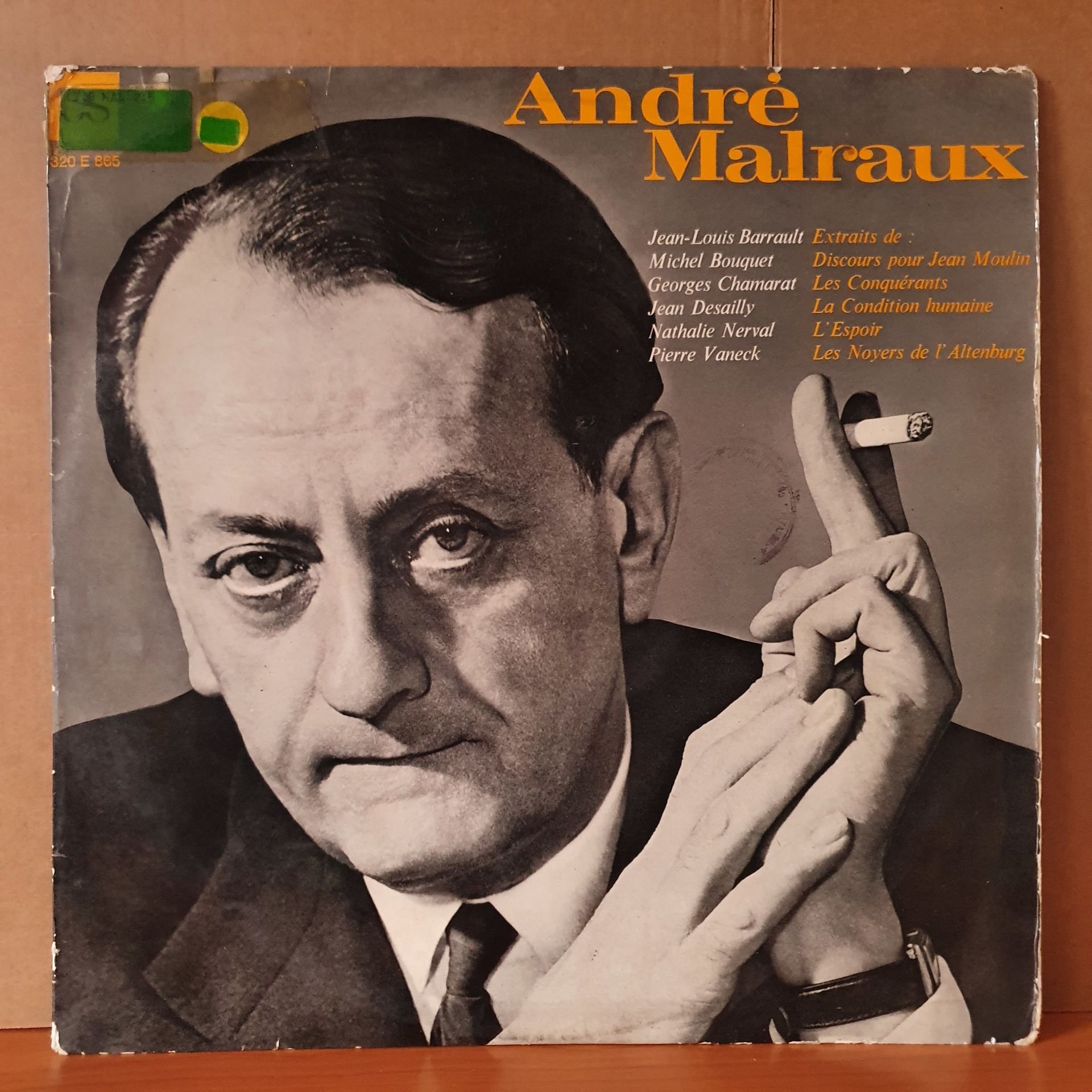 ANDRE MALRAUX - PAGES CHOISIES (1966) - LP 2.EL PLAK