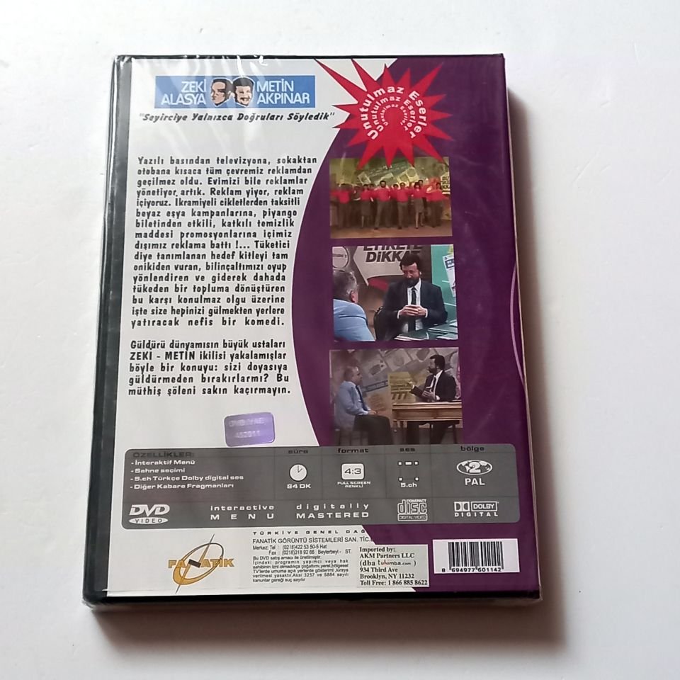 REKLAMLAR 2 - DEVEKUŞU KABARE - METİN AKPINAR, ZEKİ ALASYA - DVD AMBALAJINDA SIFIR