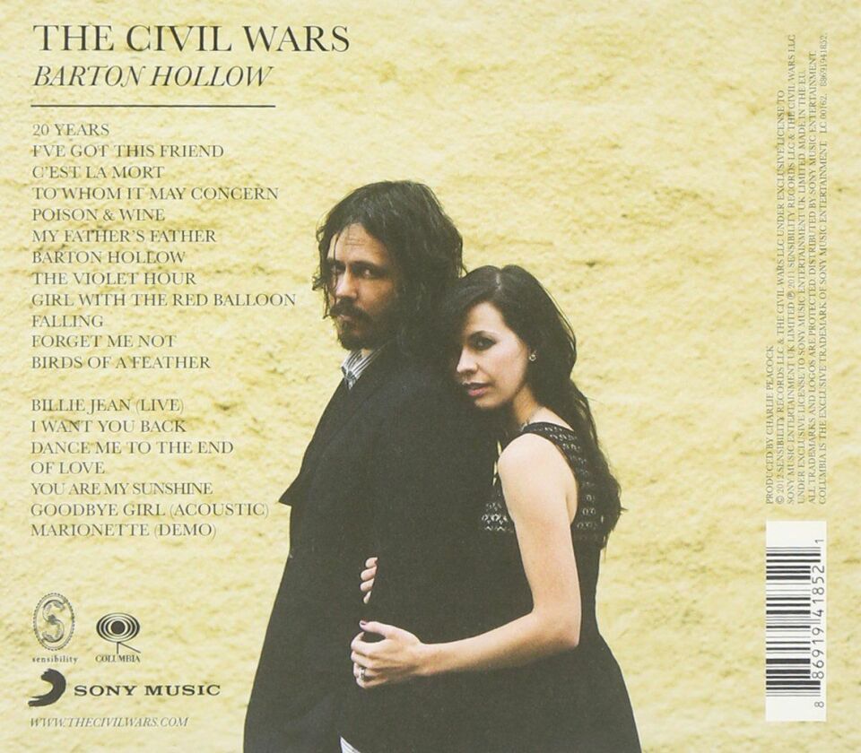 THE CIVIL WARS - BARTON HOLLOW (2011) - CD DIGIPAK AMBALAJINDA SIFIR