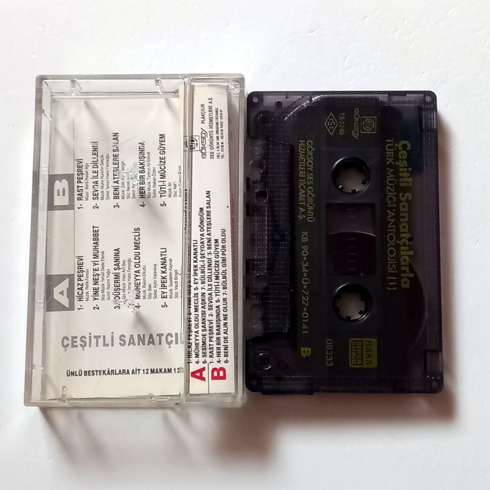 ÇEŞİTLİ SANATÇILARLA TÜRK MÜZİĞİ ANTOLOJİSİ 1 - MÜNİR NURETTİN SELÇUK, SAADETTİN KAYNAK, HACI ARİF BEY,... (1990) - KASET 2.EL