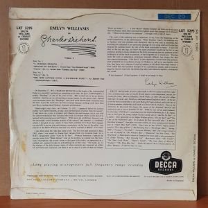 EMLYN WILLIAMS - AS CHARLES DICKENS / FIRST RECORD FROM THE SET OF 2 (1956) - LP 2.EL PLAK