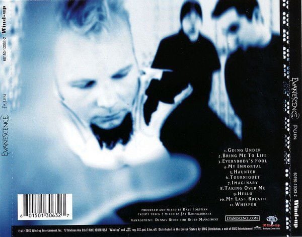 EVANESCENCE - FALLEN (2003) - CD REISSUE JEWEL CASE AMBALAJINDA SIFIR