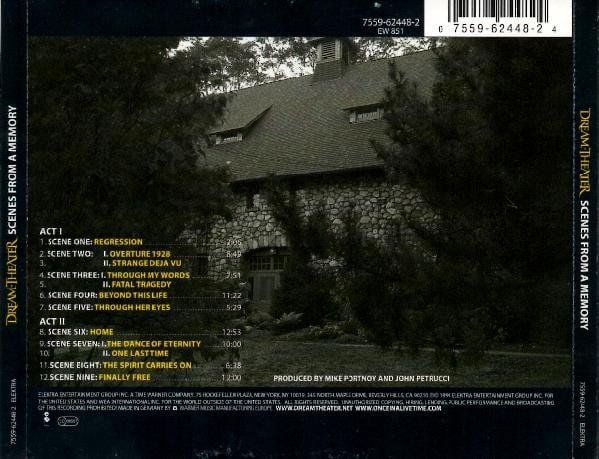 DREAM THEATER - METROPOLIS PT2 / SCENES FROM A MEMORY (1999) - CD JEWEL CASE SIFIR