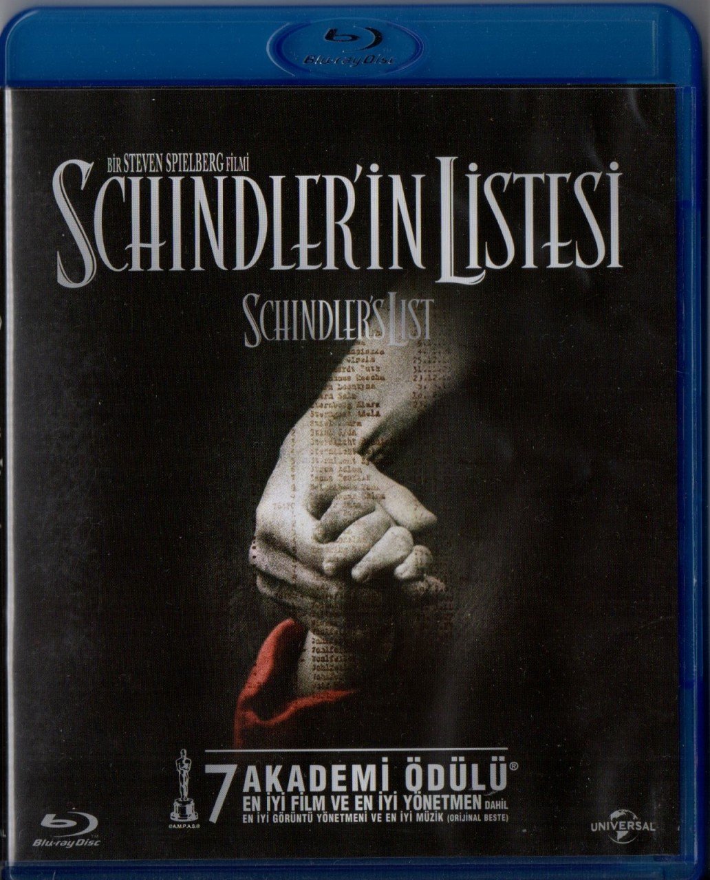SCHINDLER'İN LİSTESİ - SCHINDLER'S LIST - LIAM NEESON - BEN KINGSLEY - RALPH FIENNES - STEVEN SPIELBERG - BLU-RAY 2.EL