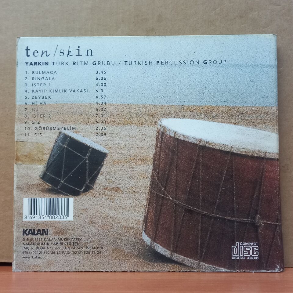 YARKIN TÜRK RİTM GRUBU - TEN / SKIN (1999) - CD 2.EL