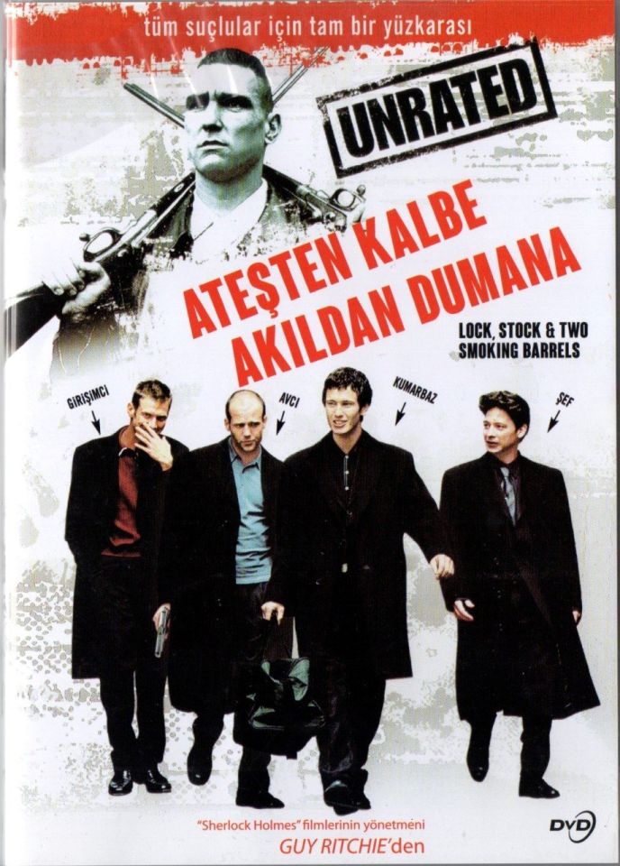 ATEŞTEN KALBE AKILDAN DUMANA - LOCK, STOCK & TWO SMOKING BARRELS - JASON FLEMYNG - JASON STATHAM - DEXTER FLETCHER - GUY RITCHIE - DVD 2.EL